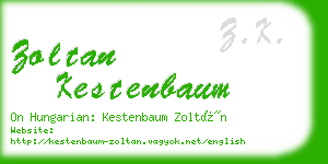 zoltan kestenbaum business card